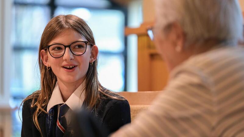 Grade 6 students visit seniors at Berwick House for a creative writing unit