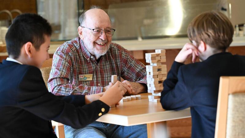 Grade 6 students meet with seniors for a Creative Writing unit