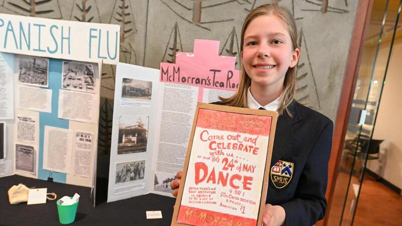 Grade 8 SMUS students Heritage Fair at Royal BC Museum