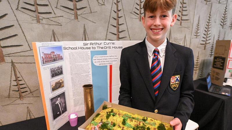 Grade 8 SMUS students Heritage Fair at Royal BC Museum