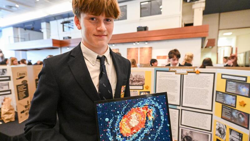 Grade 8 SMUS students Heritage Fair at Royal BC Museum
