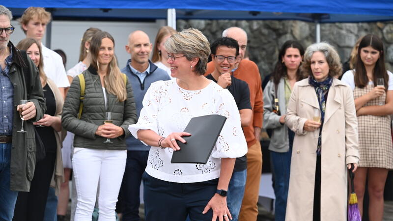 Rowing Head Coach Suzanne Walker-Curry speaks about her student-athlete at the Christening