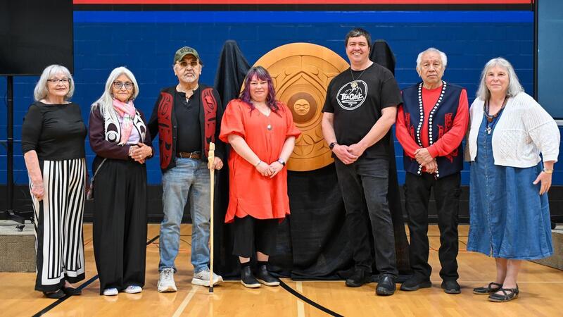 Jacob Beaton and honoured guests and Elders