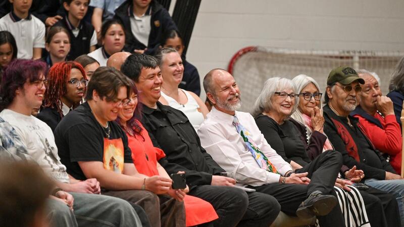 Jacob Beaton and family with guests
