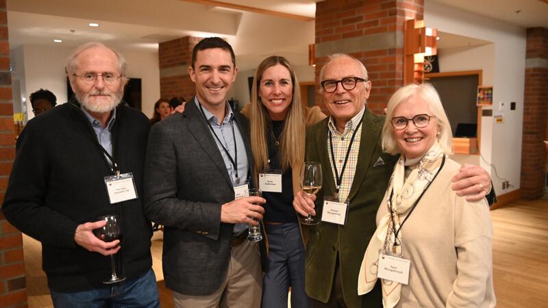 Eliot Anderson and Becky Anderson with SMUS Alumni