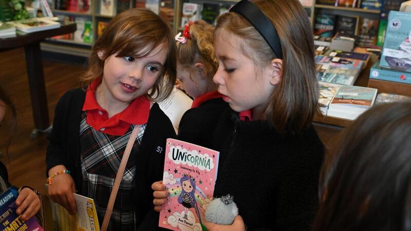 Kindergarten classes visit Bolen Books