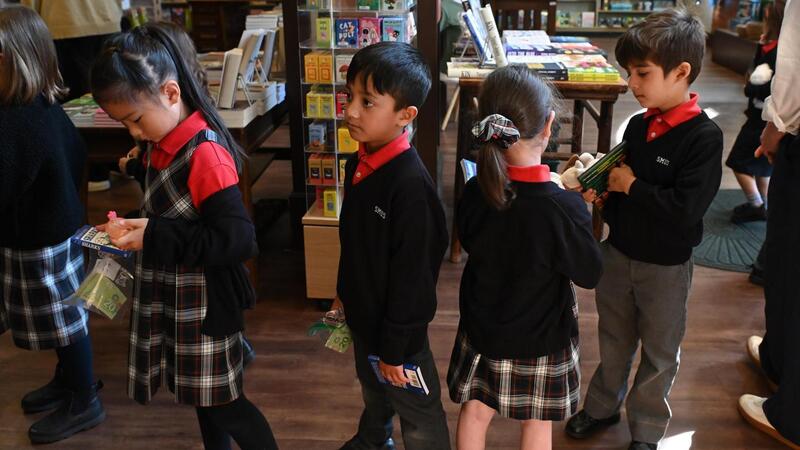 Kindergarten classes visit Bolen Books