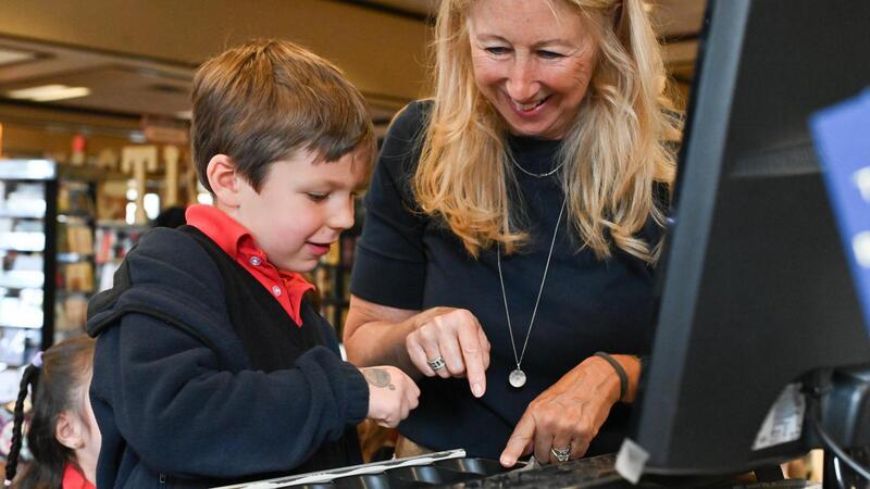 Kindergarten classes visit Bolen Books