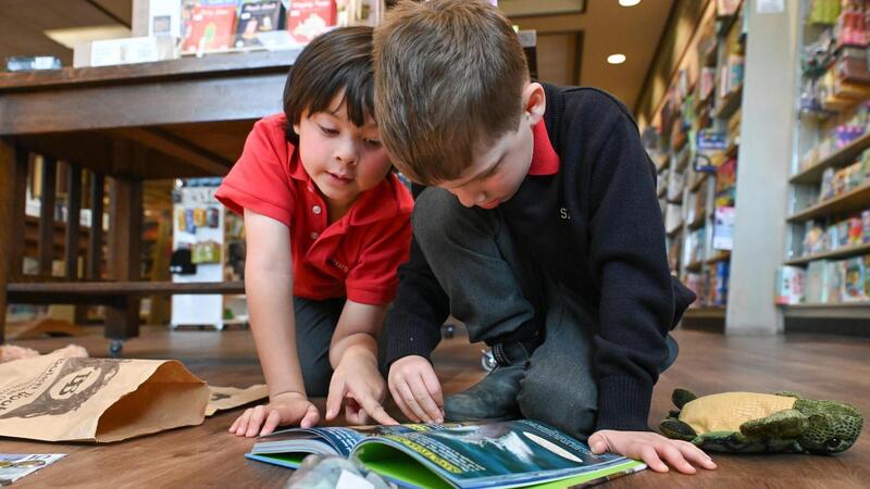Kindergarten classes visit Bolen Books