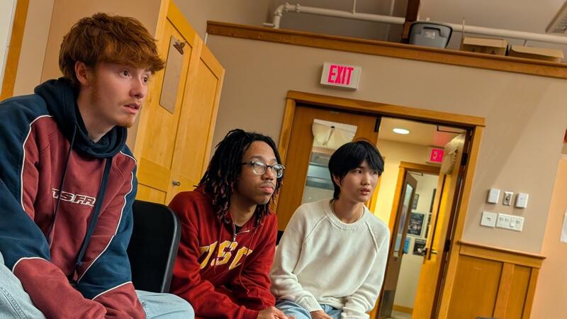 Senior Music Workshops with Ridley McCleod, Jehiel McCoy and Jared Qin