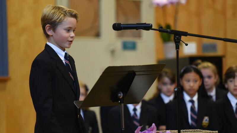 Head Prefect 2025-26 Parker Sheehan in Grade 5
