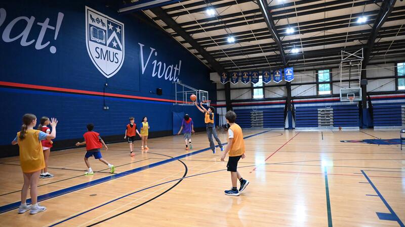 Basketball in the Double Gymnasium