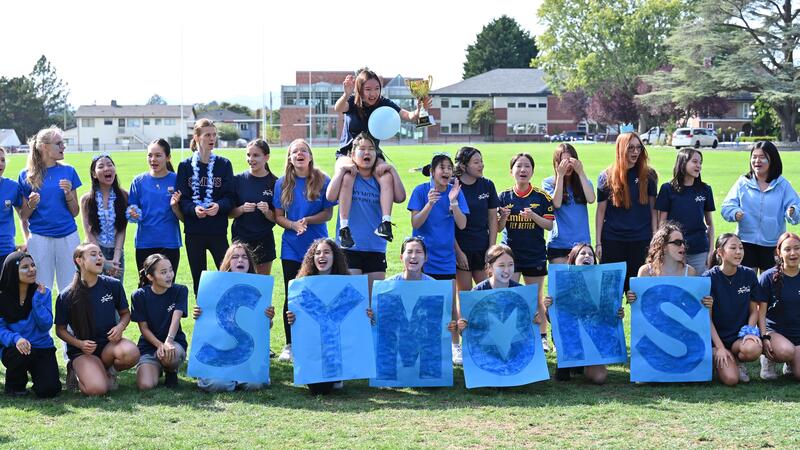 Symons House team cheer.